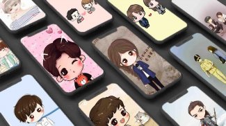 K Drama Cartoon Wallpaper HD screenshot 1