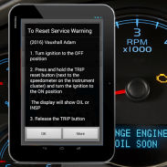 Vehicle Service Reset Oil screenshot 1