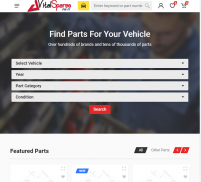 Vital Spares - Buy & Sell Auto Parts Online screenshot 0