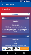 Football Fix - UK TV Fixtures screenshot 1