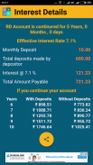 Postoffice Interest Calculator screenshot 1