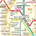 Mapa de transporte de París Icon