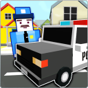 Carro de polícia de simulador Icon
