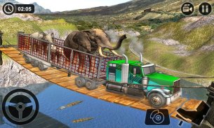 Tài xế xe tải động vật hoang dã Offroad 2019 screenshot 1