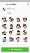 Love Story Stickers - WAStickerApps screenshot 4