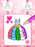 Glitter dress coloring and drawing book for Kids screenshot 10