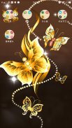 3D Golden ButterFly Launcher Wallpaper Theme screenshot 2