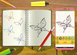 Learn To Draw Colorful Butterfly Step by Step screenshot 2