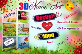 3D Name Art Photo Editor, Text art Focus n Filters screenshot 10