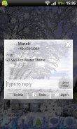 GO SMS Thème Hiver Pro screenshot 0