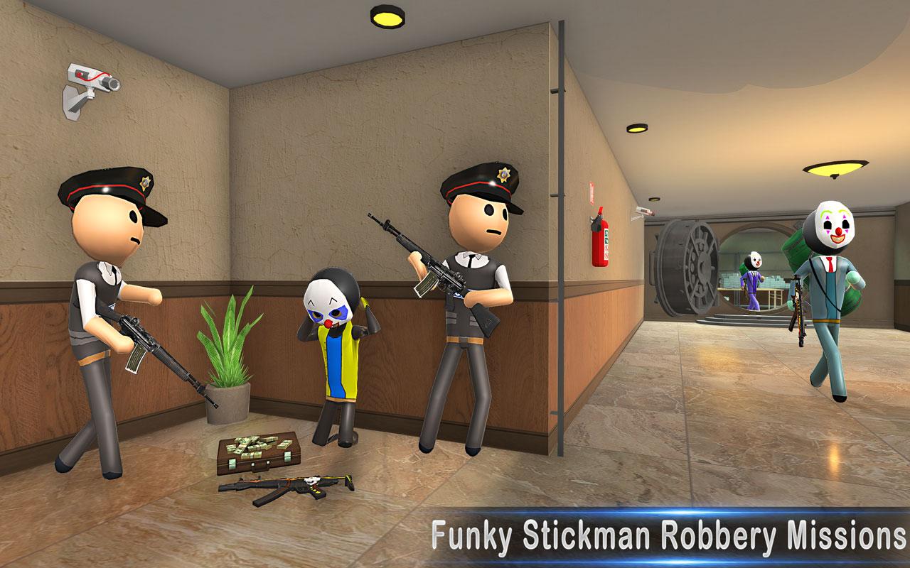 Stickman Bank Robbery NY Police Gun Shooting Games - APK Download for  Android | Aptoide