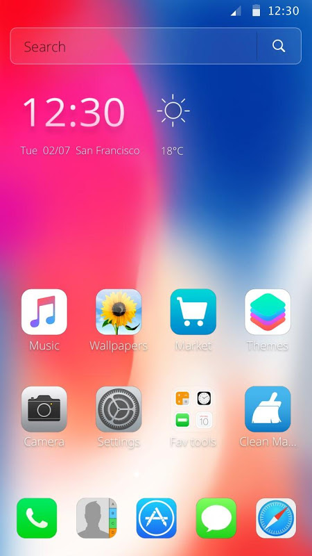 iphone x theme for android