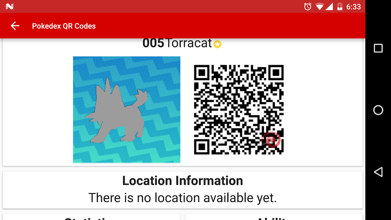 QR Codes for Pokemon Ultra Sun and Pokemon Ultra Moon - Pokedex on