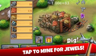 Clicker Mine Idle Tycoon - Gold Miner Heroes Free screenshot 0