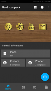 New HD Gold Iconpack theme Pro screenshot 5
