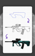 How to draw weapons. Step by step drawing lessons screenshot 14