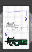 How to draw weapons. Step by step drawing lessons screenshot 8