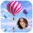 Air Balloon Photo Frames Montage Icon