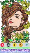 Hairs Color by Number: Glitter, Paint, Crayon Book screenshot 2