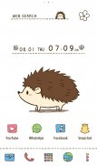 Wallpaper ธีม　Cute Hedgehog screenshot 0