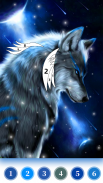 Wolf Coloring Book Color Game screenshot 2