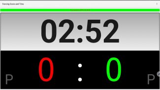 Fencing score and time screenshot 2