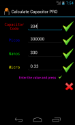 Calculate Capacitor PRO screenshot 1
