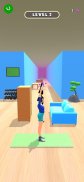 Flexible Run : Couples Yoga Pose Gymnastics Game screenshot 3