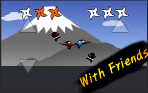 Jumping Ninja Fight : Two Player Game screenshot 1