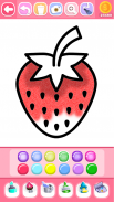 Fruit & vegetables Coloring Book For Kids Glitter screenshot 13