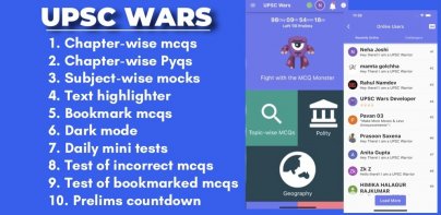 UpscWars: Prelims, PYQs, Games