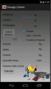 Dosage Ciment Beton Concrete screenshot 1