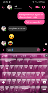 Glass PinkPurple TouchPal Skin screenshot 5