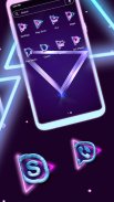 Neon Triangle Launcher Theme screenshot 3