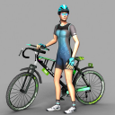 City Bike Rider Icon