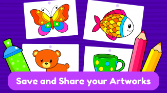 Learning & Coloring Game for Kids & Preschoolers screenshot 1