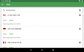 Wabi - Virtuelle Nummer für WhatsApp Business screenshot 1