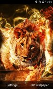 Fire Lion Live Wallpaper screenshot 1