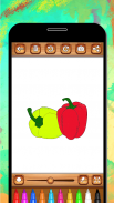 Vegetables Coloring Book & Drawing Book- Kids Game screenshot 2