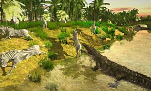 تمساح 3D محاكاة الغابات: عشيرة من التماسيح القاتلة screenshot 2