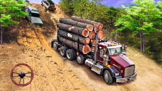 Offroad Logging Truck Games 3D screenshot 1