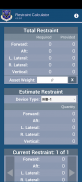 USAF EOS Restraint Calculator screenshot 0