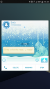 Next SMS skin (Snow song) screenshot 1