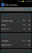 OEE Calculator screenshot 0