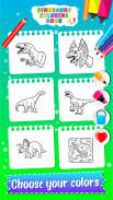 Dinosaurs coloring for kids screenshot 0