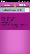 Daily Diary (life time) screenshot 2