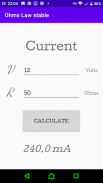 Ohm's Law Calculator screenshot 0