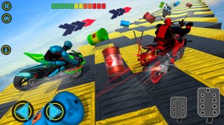 Superhero Bike Game Stunt Race screenshot 0