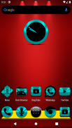 Cyan and Black Icon Pack Free screenshot 22