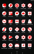 Inverted White and Red Icon Pack Free screenshot 0